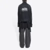 Cities Paris oversized Denim jas “Washed Black White” 690198TBP479034