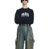 Cities Paris Sweatshirt met ronde hals “Black White” 676629TLVL81070