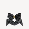 Clemence XL-scrunchie voor dames in zwart/goud