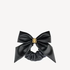 Clemence XL-scrunchie voor dames in zwart/goud