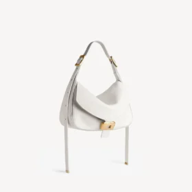 Clicca-schoudertas voor dames, medium, in sneeuwwit