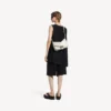 Clicca-schoudertas voor dames, medium, in sneeuwwit