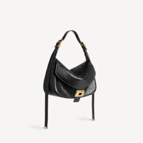 Clicca-schoudertas voor dames, medium, in zwart