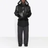 Cocoon leren pilotenjas “Black” 646456TKS311069