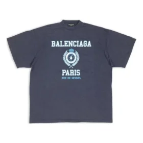 College Crest oversized T-shirt “Navy” 694576TMV954140
