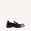 Comfortabele herenloafer in donker bordeauxrood