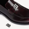 Comfortabele herenloafer in donker bordeauxrood