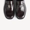 Comfortabele herenloafer in donker bordeauxrood