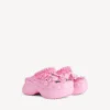 Crocs™-muiltjes voor dames met Jibbitz™ in lichtroze