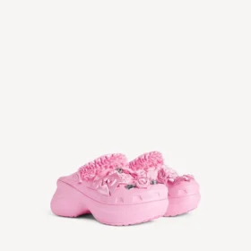 Crocs™-muiltjes voor dames met Jibbitz™ in lichtroze