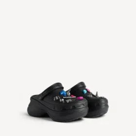 Crocs™-muiltjes voor dames met Jibbitz™ in zwart