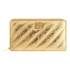 Crush Continental-portemonnee, gemetalliseerd en doorgestikt “Gold” 7664472AAYO8004