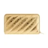 Crush Continental-portemonnee, gemetalliseerd en doorgestikt “Gold” 7664472AAYO8004
