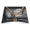 Crush Crocodile Medium kettingtas “Black” 716393210IX1000