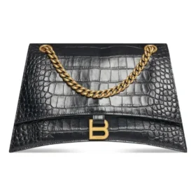 Crush Crocodile Medium kettingtas “Black” 716393210IX1000