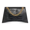 Crush Crocodile Medium kettingtas “Black” 716393210IX1000