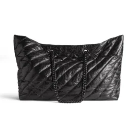Crush grote, veelzijdige draagtas met quiltpatroon “Zwart” 7717182AAWW1000