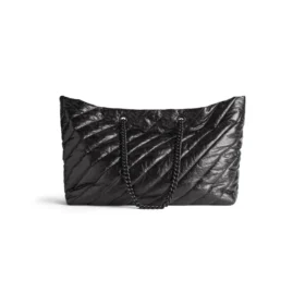 Crush grote, veelzijdige draagtas met quiltpatroon “Zwart” 7717182AAWW1000