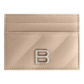 Crush-kaarthouder, doorgestikt “Beige” 766467210J02906