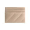 Crush-kaarthouder, doorgestikt “Beige” 766467210J02906