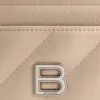 Crush-kaarthouder, doorgestikt “Beige” 766467210J02906