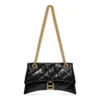 Crush kleine kettingtas, gewatteerd “Zwart” 716351210J11000