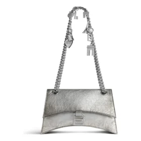 Crush kleine kettingtas met ‘Dirty’-effect “Silver” 7819202AA6X8110