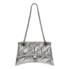 Crush kleine kettingtas met quiltpatroon “Silver” 716351210IW8110