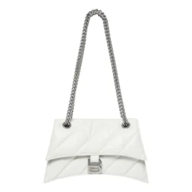 Crush kleine kettingtas met ruitpatroon “Optic White” 716351210J09001