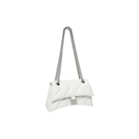 Crush kleine kettingtas met ruitpatroon “Optic White” 716351210J09001