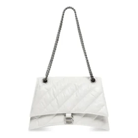 Crush middelgrote kettingtas, gewatteerd “Optic White” 716393210J09001