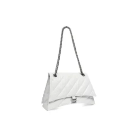 Crush middelgrote kettingtas, gewatteerd “Optic White” 716393210J09001