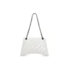 Crush middelgrote kettingtas, gewatteerd “Optic White” 716393210J09001