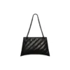 Crush middelgrote kettingtas met quiltpatroon “Black” 716393210IY1000