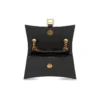 Crush Small Chain Bag met krokodillenreliëf “Black” 716351210IX1000