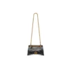 Crush Small Chain Bag met krokodillenreliëf “Black” 716351210IX1000