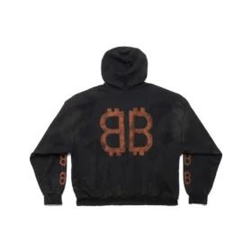 Crypto-hoodie Medium Fit “Black Faded” 742603TOVN71055