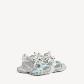 Dames 3XL Sneakers in taupe/wit/lichtblauw