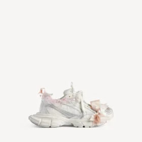 Dames 3XL Sneakers in wit/lichtroze