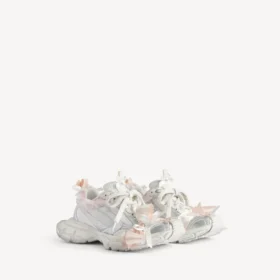 Dames 3XL Sneakers in wit/lichtroze