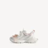 Dames 3XL Sneakers in wit/lichtroze