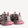 Dames 3XL Sneakers met kleurverloop en bedeltjes in grijs/roze