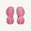 Dames 3XL Sneakers met kleurverloop en bedeltjes in grijs/roze