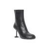 Dames enkellaarzen 90 mm “Zwart leer” 701937WBCR01000