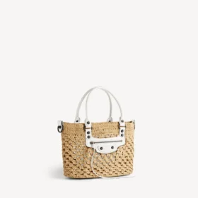 Dames Le City Basket Small in naturel/optisch wit