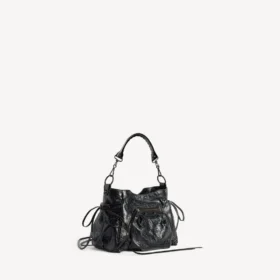 Dames Le City bucket tas, klein, in zwart