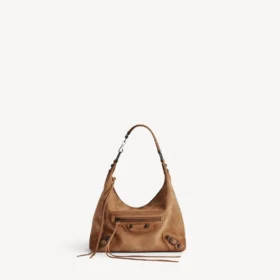 Dames Le City hobo-tas, klein, in camel