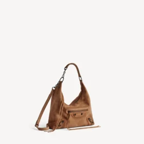 Dames Le City hobo-tas, klein, in camel