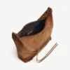 Dames Le City hobo-tas, klein, in camel