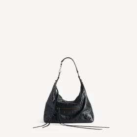 Dames Le City Hobo-tas, klein, in zwart